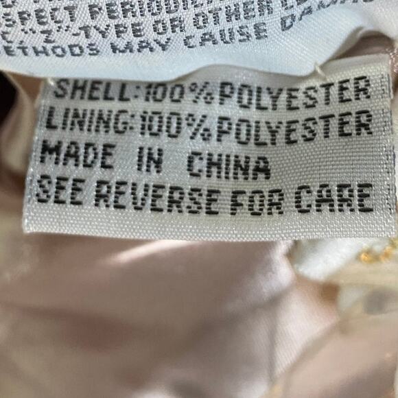 Vintage 90s Ball Gown Beaded Lace Bodice Satin A Line Fit & Flare Black Womens 4 - Picture 11 of 11